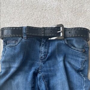 Michael Kors black leather belt